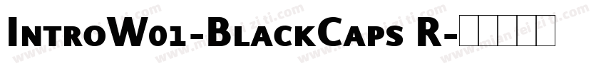 IntroW01-BlackCaps R字体转换